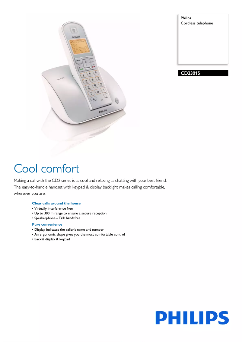 Page n°1 - Fiche technique Philips CD230