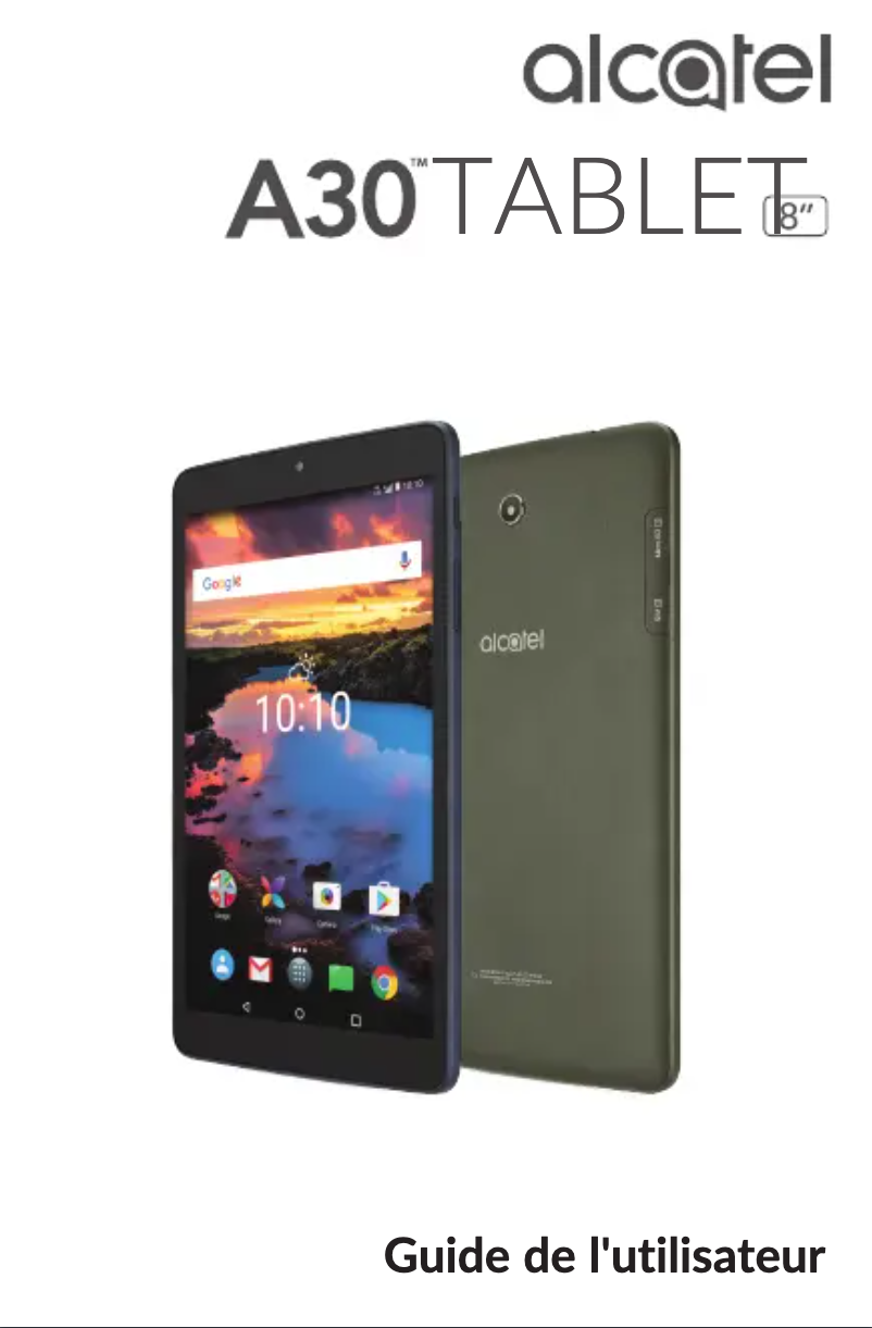 Page 1 de la notice Manuel utilisateur Alcatel A30