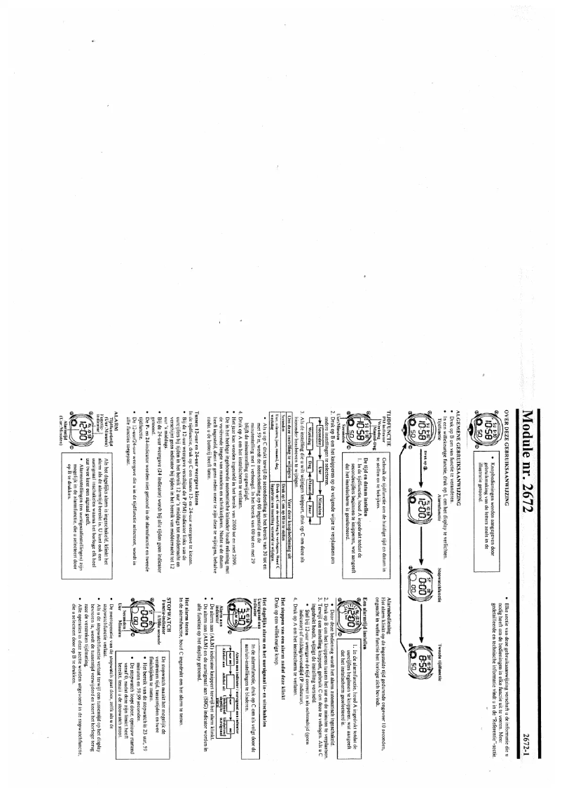 Page 1 de la notice Manuel utilisateur Casio 2672
