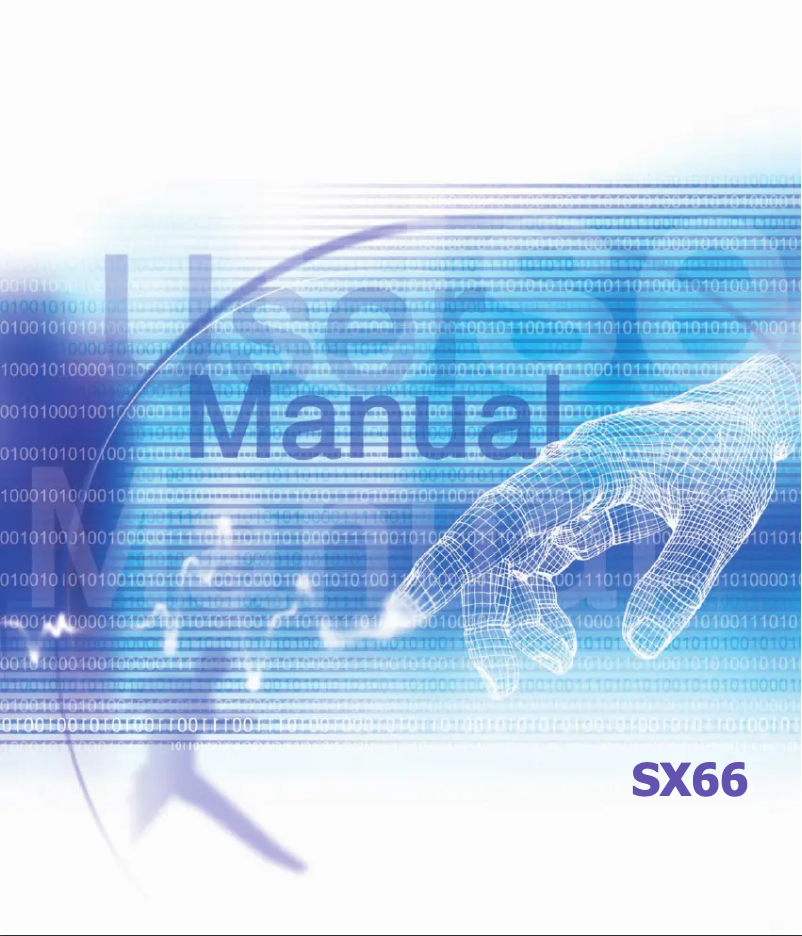 Page 1 of the manual User Manual Siemens SX66