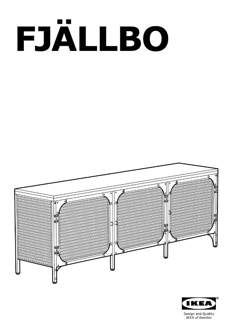 Page 1 de la notice Manuel utilisateur Ikea FJALLBO (150x36x54)