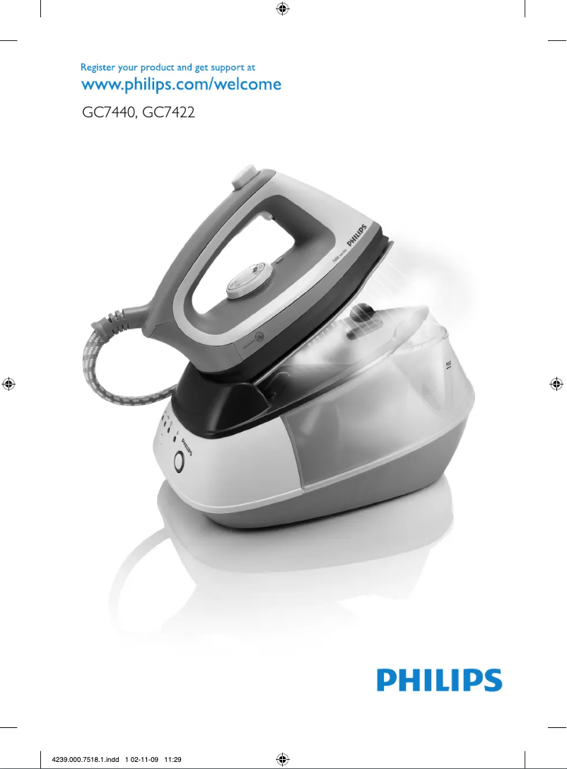 Página 1 del manual Manual de instrucciones Philips GC7440