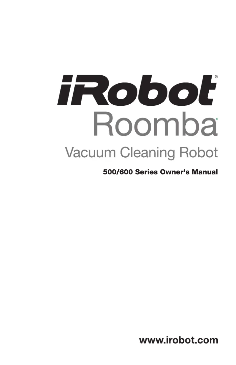 Page 1 of the manual User Manual iRobot Roomba 571