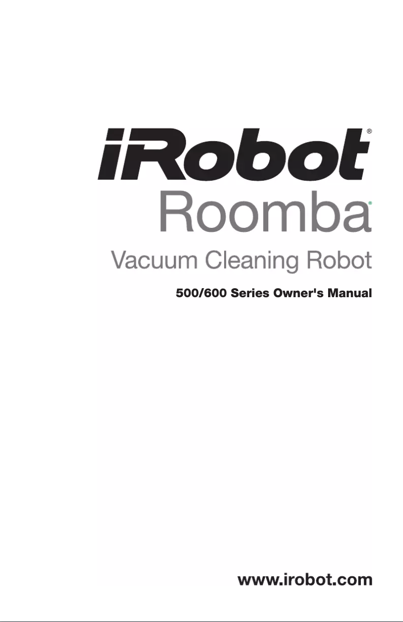 Page 1 de la notice Manuel utilisateur iRobot Roomba 571