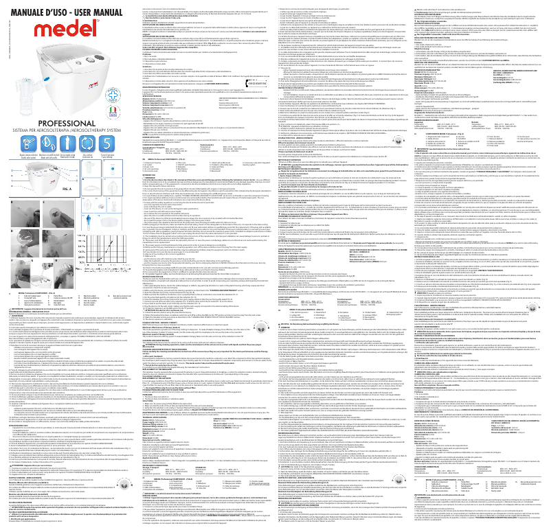 Page 1 de la notice Manuel utilisateur Medel Professional