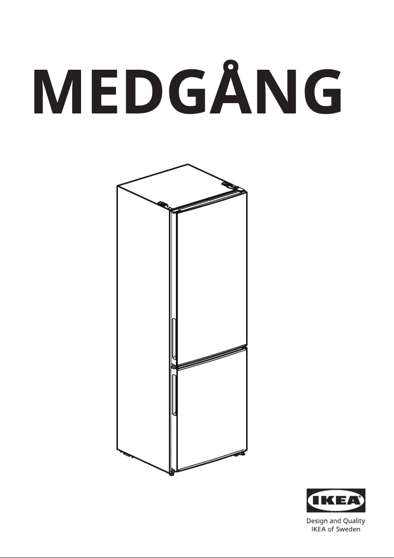 Page 1 de la notice Manuel utilisateur Ikea MEDGÅNG 804.948.42