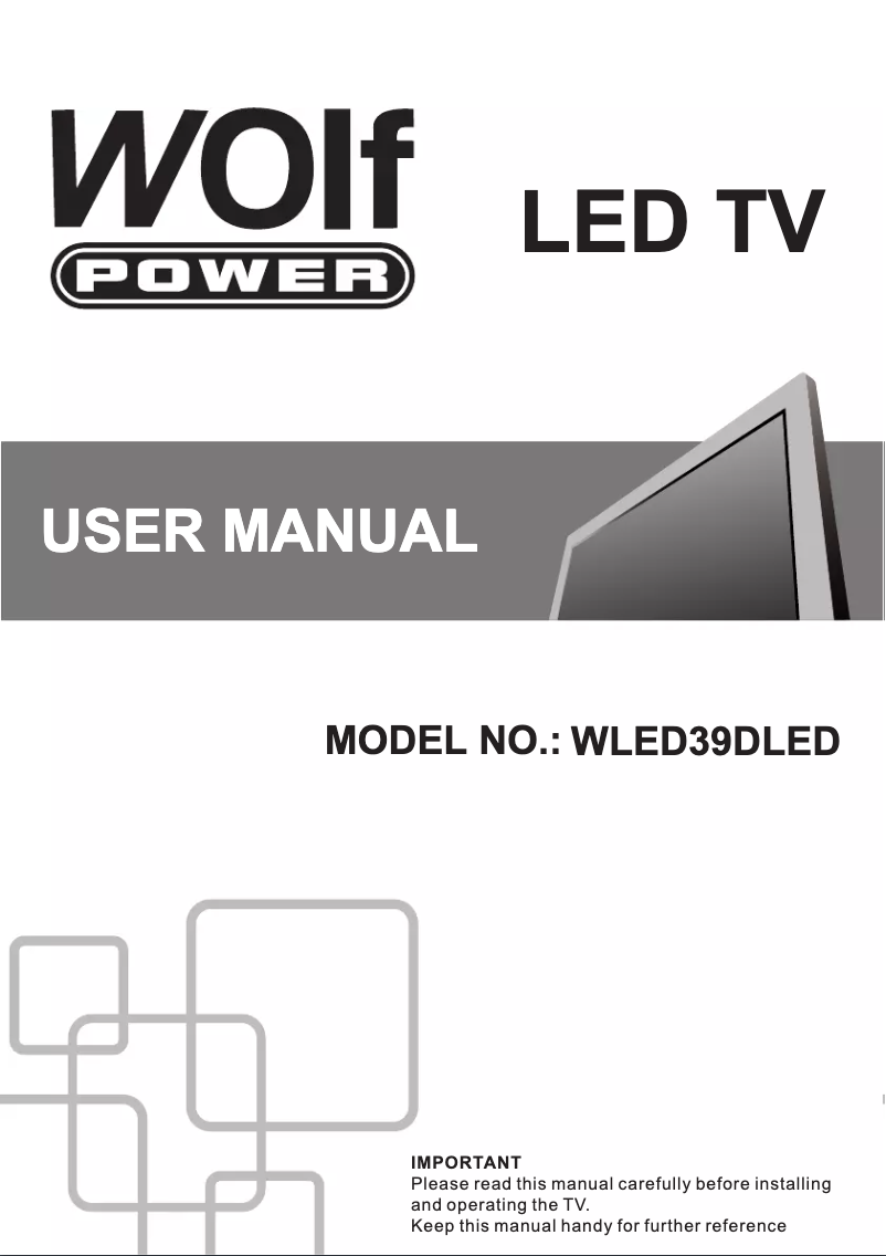 Page 1 de la notice Manuel utilisateur Wolf Power WLED39DLED