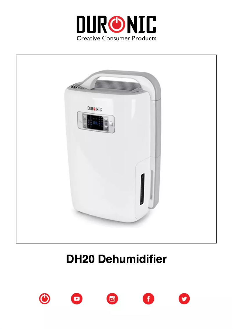 Page 1 of the manual User Manual Duronic DH20
