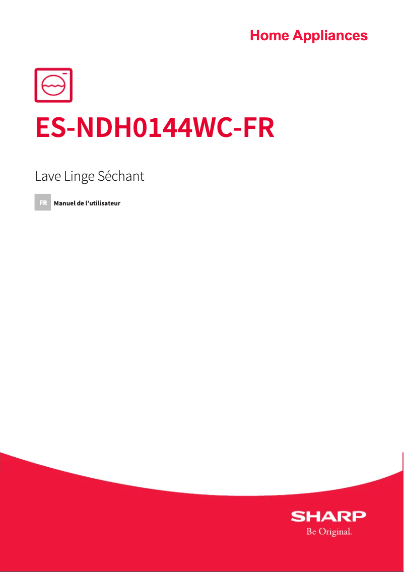 Page n°1 - Manuel utilisateur Sharp ES-NDH0144WC-FR