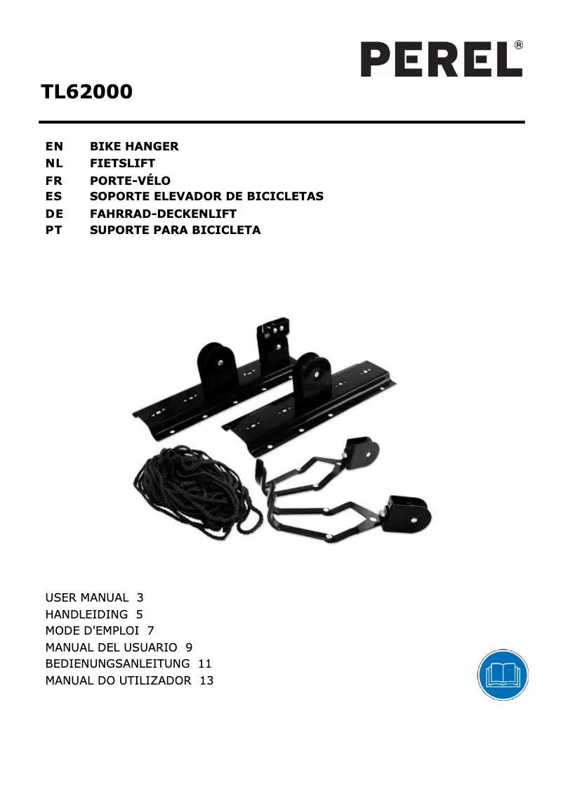 Page 1 de la notice Manuel utilisateur Perel TL62000