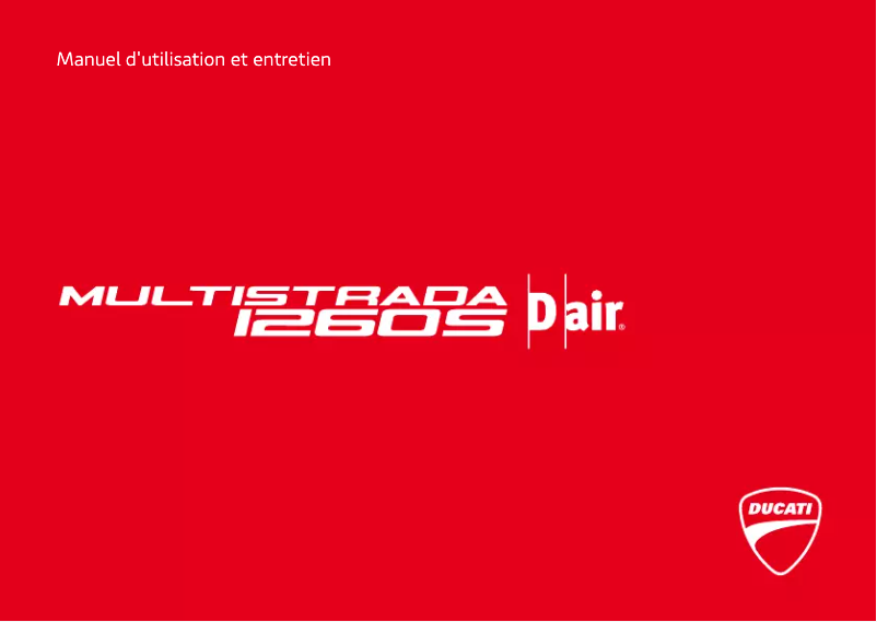 Page 1 of the manual User Manual Ducati Multistrada 1260 S D-air (2020)