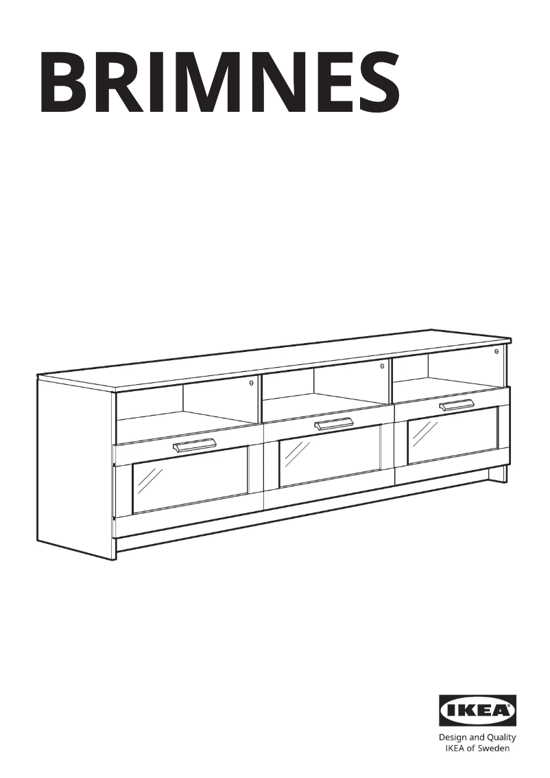 Page 1 de la notice Manuel utilisateur Ikea BRIMNES 504.098.74