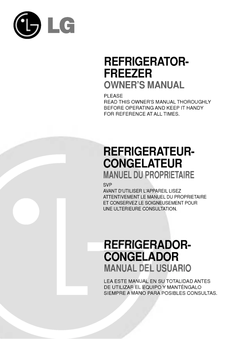 Page 1 de la notice Manuel utilisateur LG GR-R652JLQ