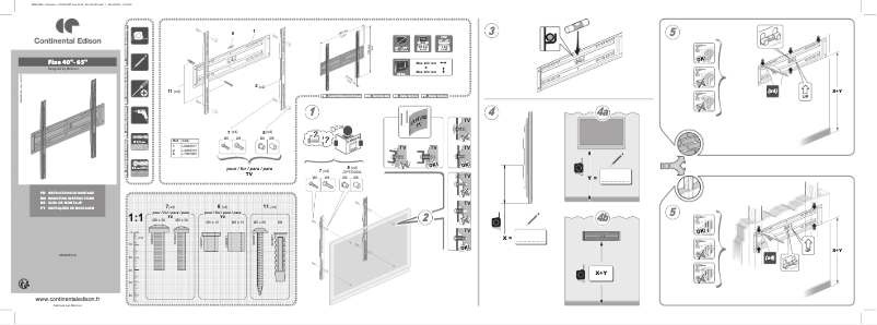 Page 1 de la notice Manuel utilisateur Continental Edison CE400FX12