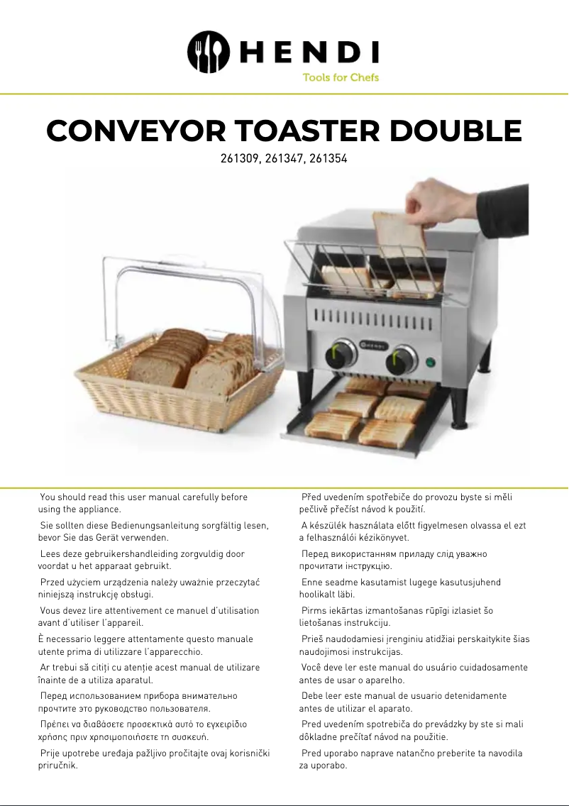Page 1 de la notice Manuel utilisateur Hendi 261309