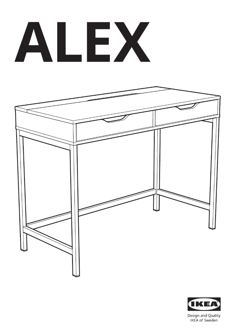 Page 1 de la notice Manuel utilisateur Ikea ALEX 504.735.58