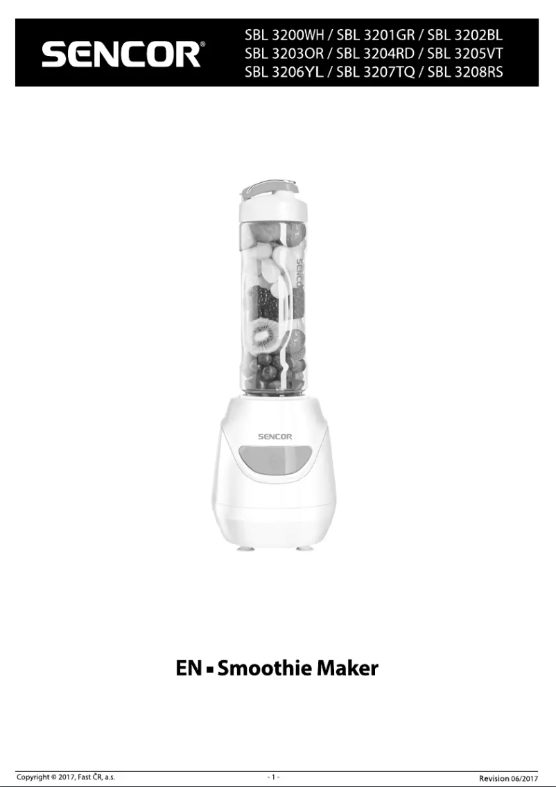 Page 1 de la notice Manuel utilisateur Sencor SBL 3202BL