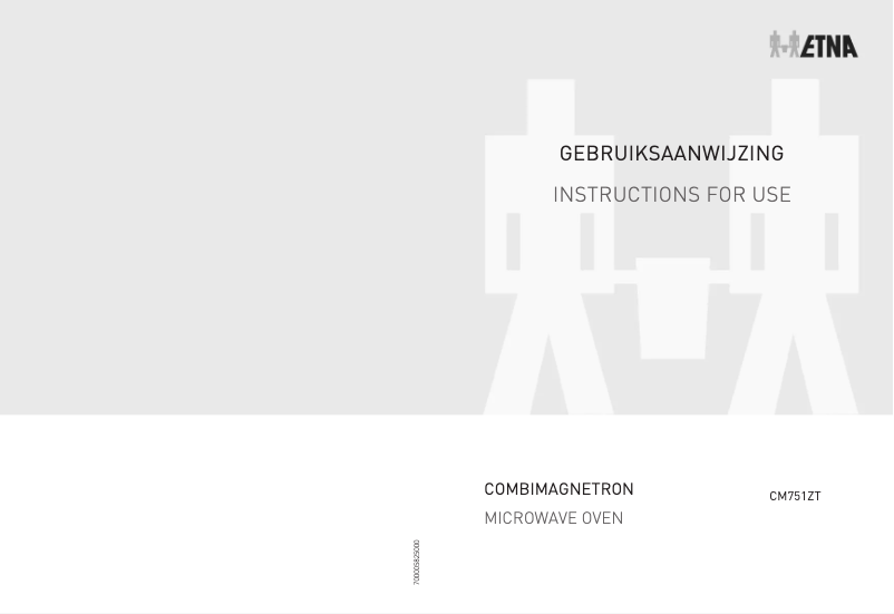 Page 1 de la notice Manuel utilisateur Etna CM751ZT