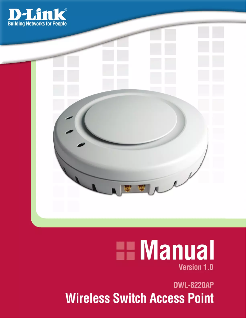 Page 1 de la notice Manuel utilisateur D-Link DWL-8220AP