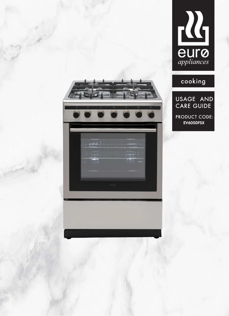Page 1 de la notice Manuel utilisateur Euro Appliances EV600DFSX