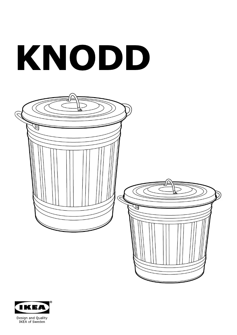 Page 1 de la notice Manuel utilisateur Ikea KNODD 503.153.14