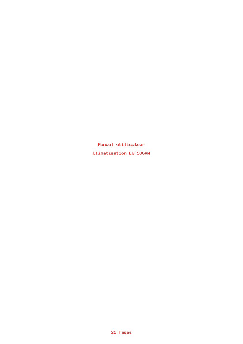 Page 1 de la notice Manuel utilisateur LG S36AW