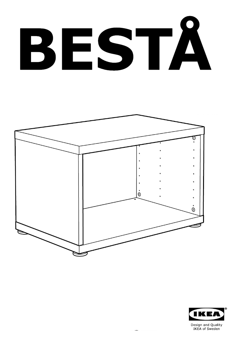Page 1 de la notice Manuel utilisateur Ikea BESTÅ