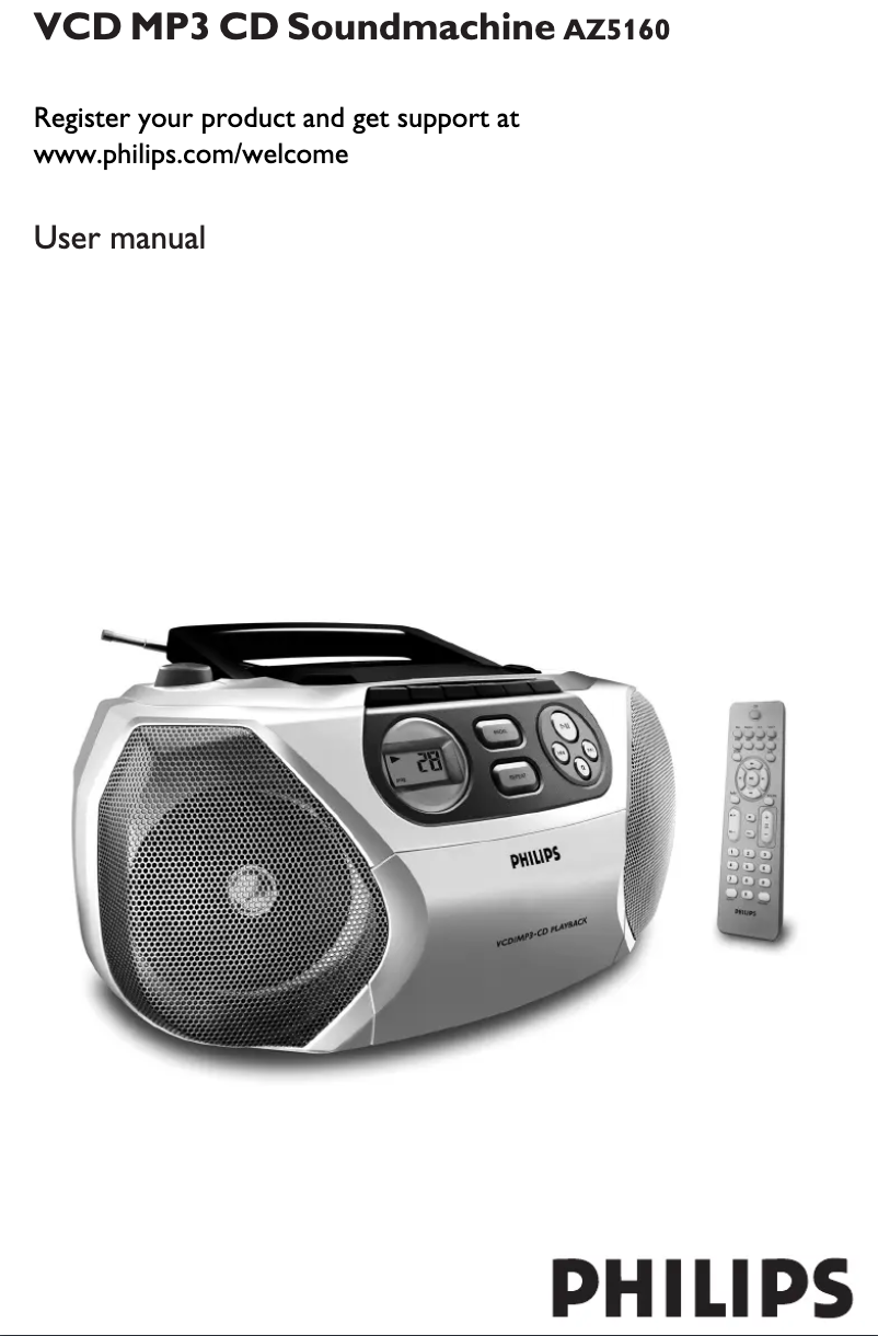 Página 1 del manual Manual de usuario Philips AZ5160