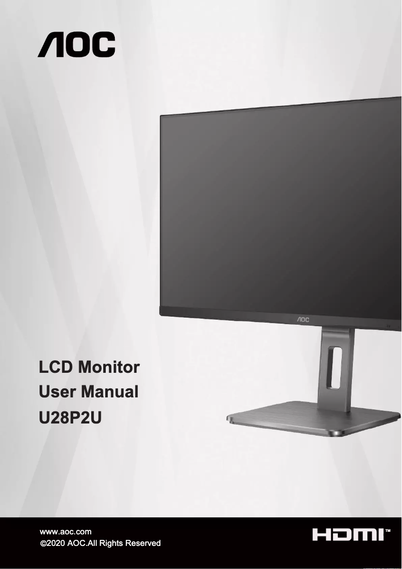 Página 1 del manual Manual de usuario AOC U28P2U