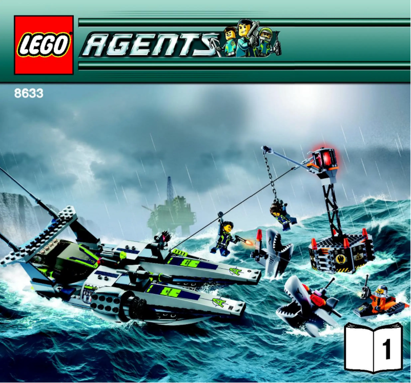 Page 1 de la notice Manuel utilisateur Lego Mission 4: Speedboat Rescue