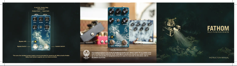 Page 1 de la notice Manuel utilisateur Walrus Audio Fathom