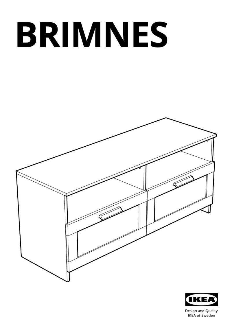 Page 1 de la notice Manuel utilisateur Ikea BRIMNES 905.694.84