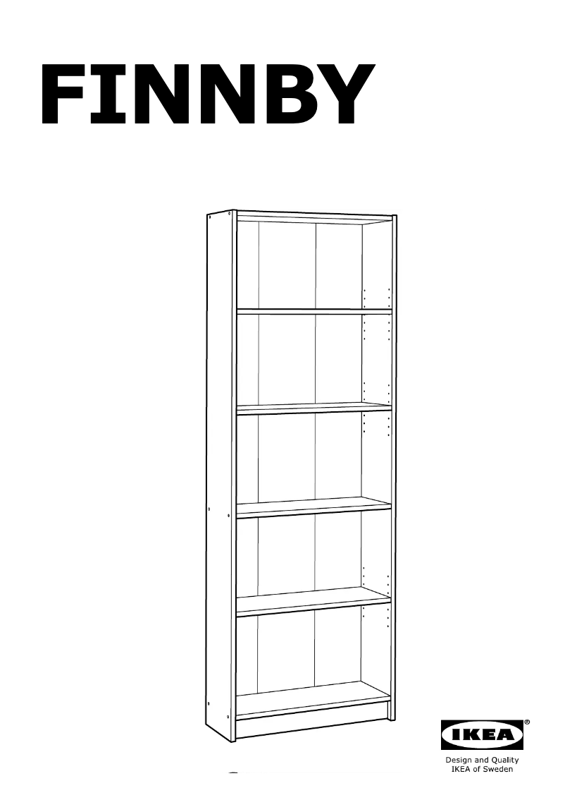 Page 1 de la notice Instructions / montage Ikea FINNBY