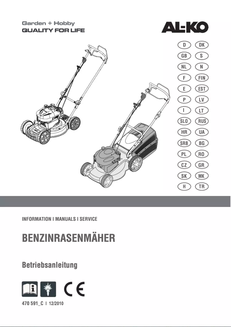 Page 1 de la notice Manuel utilisateur AL-KO Classic 4.62 SP-B Plus