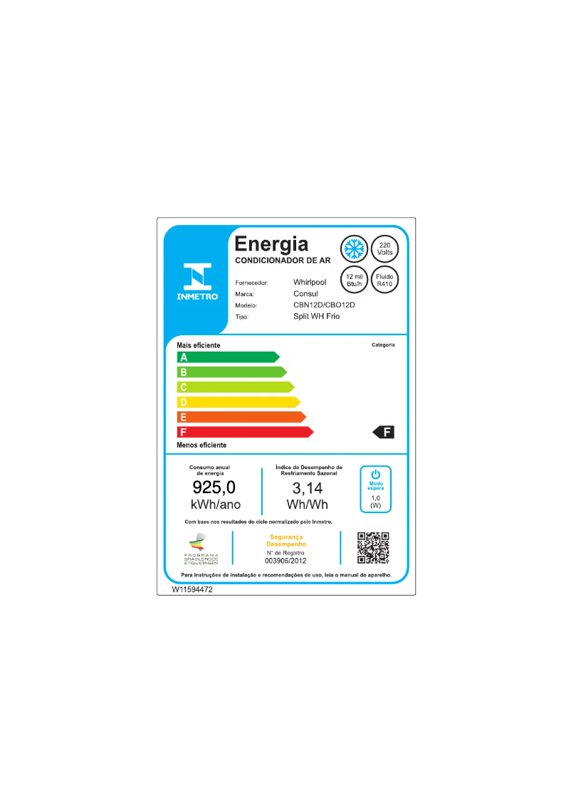 Página 1 del manual Manual de usuario Consul CBN12DBBCJ