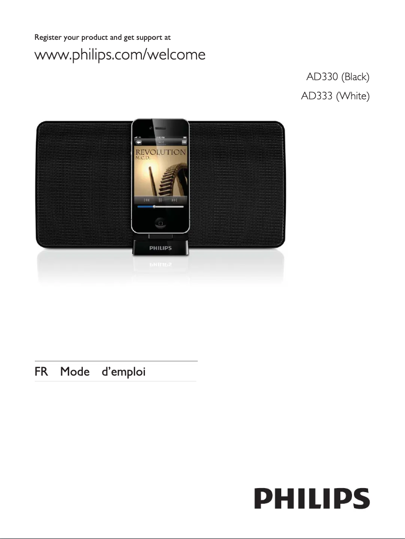 Página 1 del manual Manual de usuario Philips AD330
