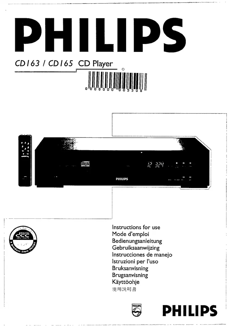Página 1 del manual Manual de usuario Philips CD163