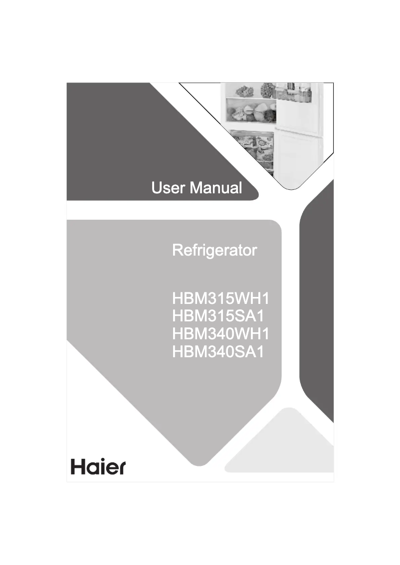 Página 1 del manual Manual de usuario Haier HBM340WH1