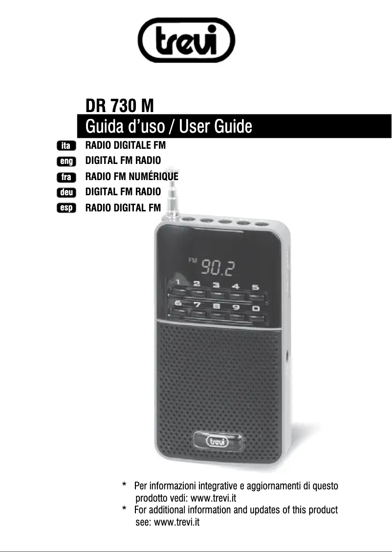 Page 1 de la notice Manuel utilisateur Trevi DR 730 M
