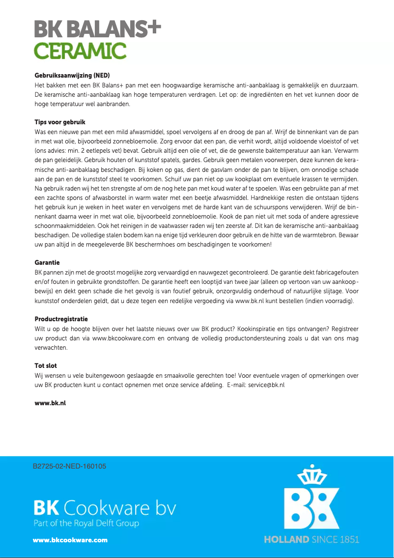 Página 1 del manual Manual de usuario BK B2725.748