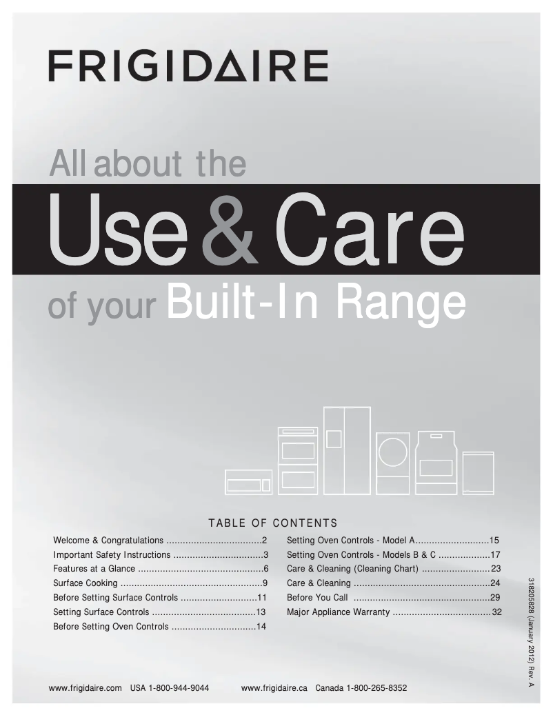 Page 1 de la notice Manuel utilisateur Frigidaire FFES3015LB