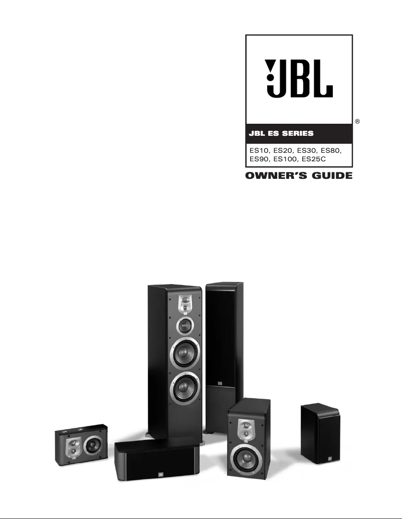 Page 1 of the manual User Manual JBL ES20BK