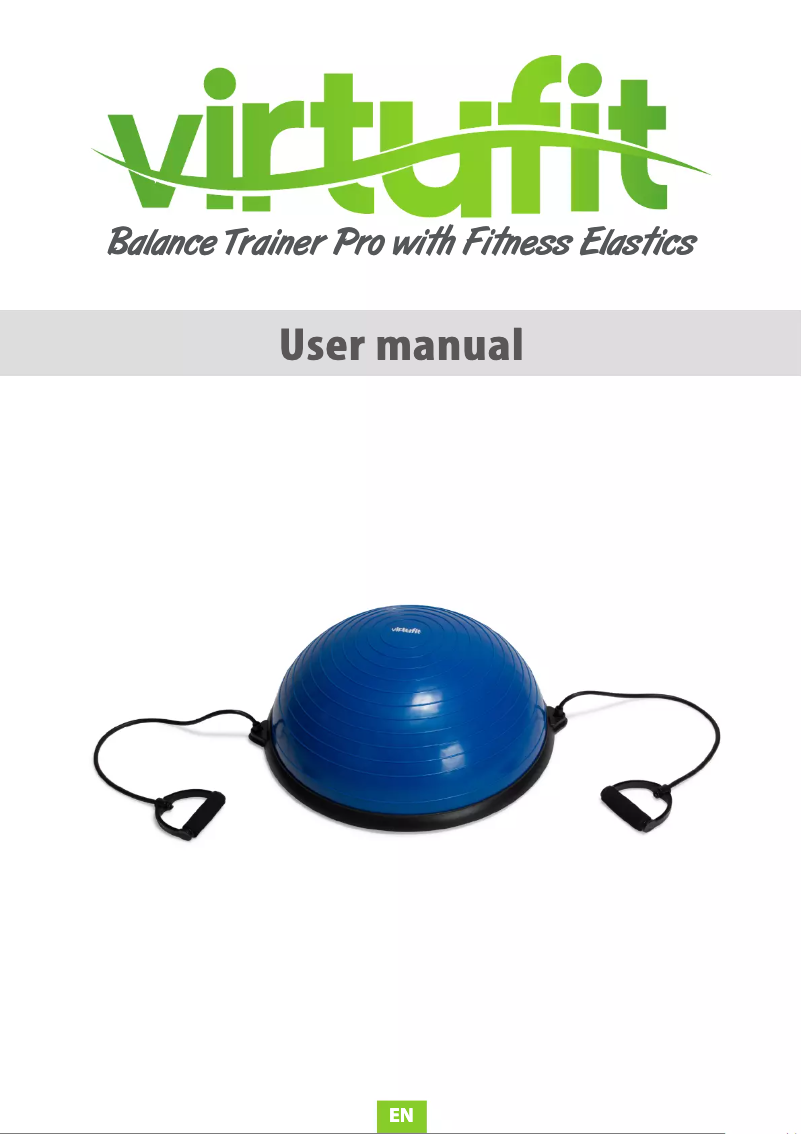 Page 1 de la notice Manuel utilisateur VirtuFit Balance Trainer Pro