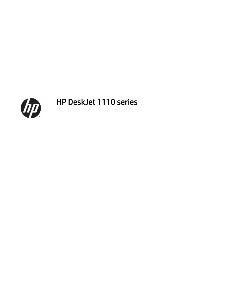 Page n°1 - Manuel utilisateur HP Deskjet 1112