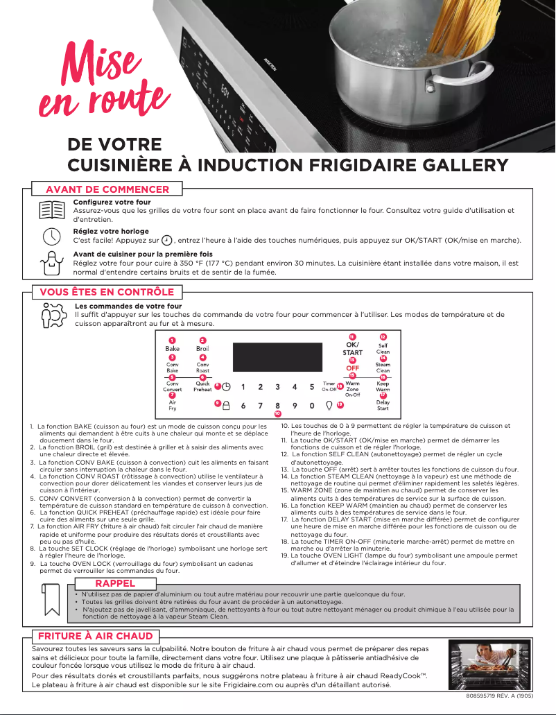 Página 1 del manual Manual de usuario Frigidaire FGIH3047VF