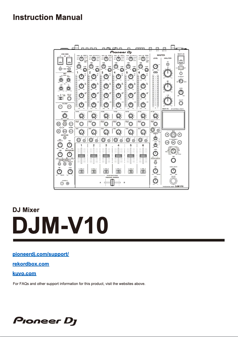 Página 1 del manual Manual de usuario Pioneer DJM-V10