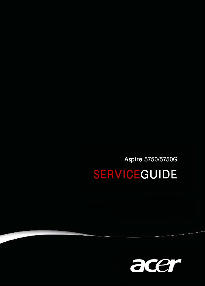 Page 1 de la notice Manuel utilisateur Acer Aspire 5750G