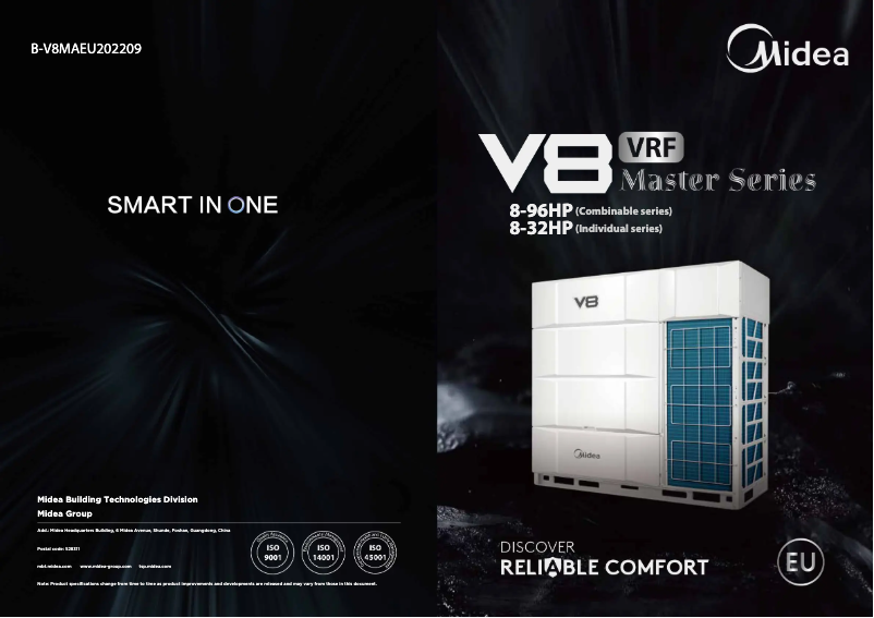 Página 1 del manual Folleto Midea MV8M-175WV2N8