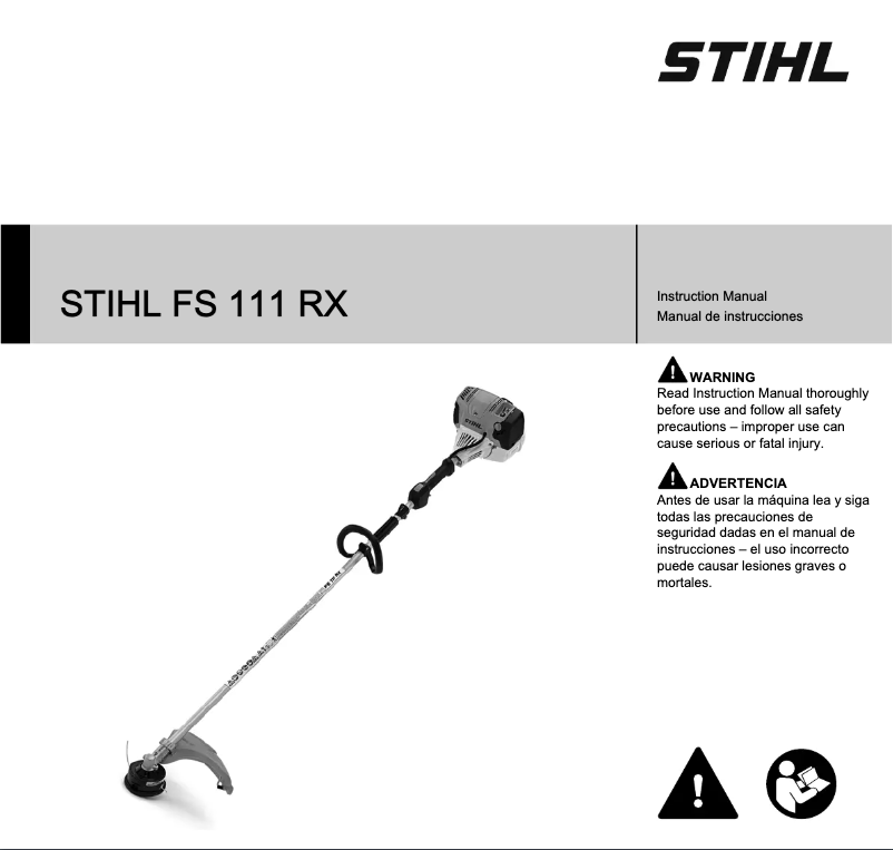 Page 1 de la notice Manuel utilisateur Stihl FS 111 RX