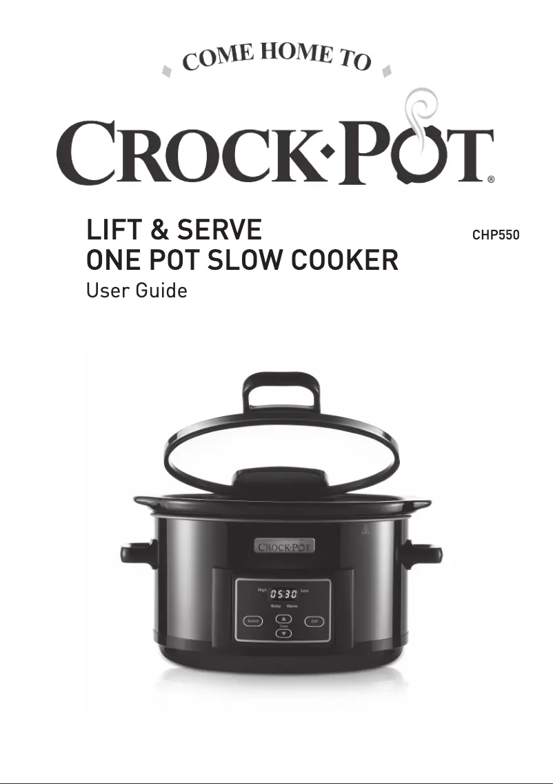 Page 1 de la notice Manuel utilisateur Crock-Pot Lift & Serve CHP550